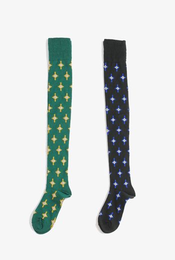 AW1011 ETHNIC CROSS SOCKS - VARIOUS - Other Image